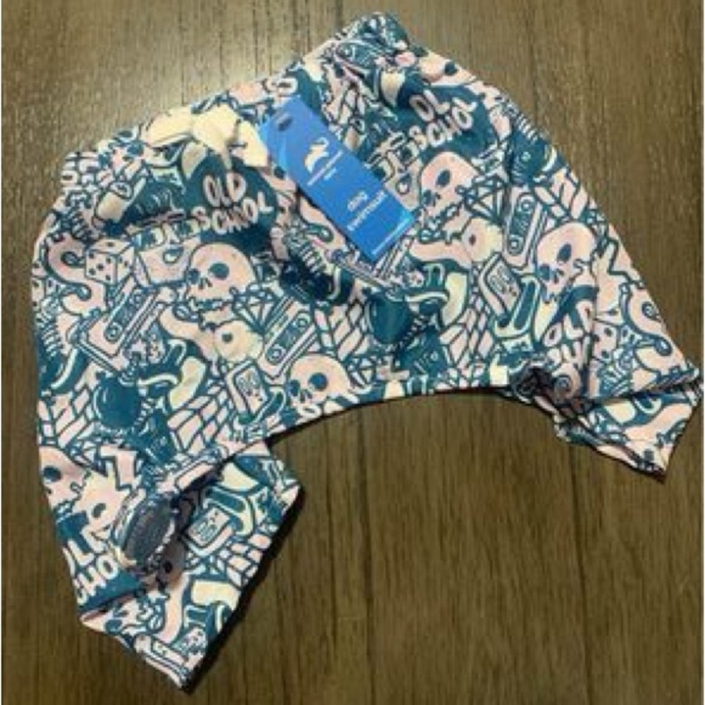 Animal Planet Dog/Cat Purple Patterned Velcro Swimming Trunks NEW Size L